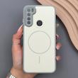 قاب گوشی Redmi Note 8 - Redmi Note 8 2021 شیائومی PVD CASE مات دور سیلیکونی طرح مگ‌سیف محافظ لنزدار خاکستری