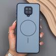 قاب گوشی Redmi Note 9S - Redmi Note 9 Pro شیائومی PVD CASE مات دور سیلیکونی طرح مگ‌سیف محافظ لنزدار سرمه ای