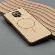 قاب گوشی Redmi Note 9S - Redmi Note 9 Pro شیائومی PVD CASE مات دور سیلیکونی طرح مگ‌سیف محافظ لنزدار قهوه ای کد 1003198