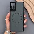 قاب گوشی Redmi Note 11 Pro 4G Global - Redmi Note 11 Pro 5G Global - Redmi Note 11E Pro - Redmi Note 12 Pro 4G شیائومی PVD CASE مات دور سیلیکونی طرح مگ‌سیف محافظ لنزدار مشکی
