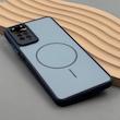 قاب گوشی Redmi Note 11 Pro 4G Global - Redmi Note 11 Pro 5G Global - Redmi Note 11E Pro - Redmi Note 12 Pro 4G شیائومی PVD CASE مات دور سیلیکونی طرح مگ‌سیف محافظ لنزدار سرمه ای کد 1003205