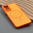 قاب گوشی Redmi Note 11 4G - Redmi Note 11S شیائومی PVD CASE مات دور سیلیکونی طرح مگ‌سیف محافظ لنزدار نارنجی کد 1003209