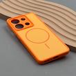 قاب گوشی Redmi Note 13 4G شیائومی PVD CASE مات دور سیلیکونی طرح مگ‌سیف محافظ لنزدار نارنجی کد 1003214