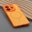 قاب گوشی Redmi Note 14 4G شیائومی PVD CASE مات دور سیلیکونی طرح مگ‌سیف محافظ لنزدار نارنجی کد 1003220