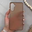 قاب گوشی Galaxy A17 سامسونگ کرکره ای ژله‌ای مات اورجینال AV قهوه ای