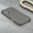 قاب گوشی iPhone 16 آیفون کرکره ای ژله‌ای مات اورجینال AV خاکستری کد E2-1002370