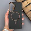 قاب گوشی Galaxy S25 FE سامسونگ سیلیکونی SOFT پشت مات مگ سیف‌دار اصلی دکمه برجسته CASE مشکی