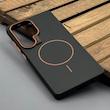 قاب گوشی Galaxy S25 Ultra سامسونگ سیلیکونی SOFT پشت مات مگ سیف‌دار اصلی دکمه برجسته CASE مشکی کد 1003089