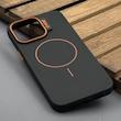 قاب گوشی iPhone 15 Pro Max آیفون سیلیکونی SOFT پشت مات مگ سیف‌دار اصلی دکمه برجسته CASE مشکی کد 1003094