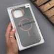 قاب گوشی iPhone 16 Pro Max آیفون سیلیکونی SOFT پشت مات مگ سیف‌دار اصلی دکمه برجسته CASE مشکی کد 1003095