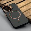 قاب گوشی iPhone 16 آیفون سیلیکونی SOFT پشت مات مگ سیف‌دار اصلی دکمه برجسته CASE مشکی کد E2-1003097