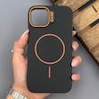 قاب گوشی iPhone 11 آیفون سیلیکونی SOFT پشت مات مگ سیف‌دار اصلی دکمه برجسته CASE مشکی