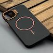 قاب گوشی iPhone 11 آیفون سیلیکونی SOFT پشت مات مگ سیف‌دار اصلی دکمه برجسته CASE مشکی کد 1003101