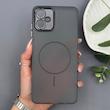 قاب گوشی Galaxy A06 سامسونگ طرح مگ سیف سخت مات با دور ژله‌ای و محافظ لنز