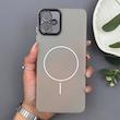 قاب گوشی Galaxy A06 سامسونگ طرح مگ سیف سخت مات با دور ژله‌ای و محافظ لنز