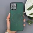 قاب گوشی Galaxy A06 سامسونگ طرح مگ سیف سخت مات با دور ژله‌ای و محافظ لنز