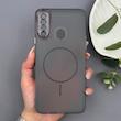 قاب گوشی Galaxy A20S سامسونگ طرح مگ سیف سخت مات با دور ژله‌ای و محافظ لنز 