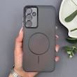 قاب گوشی Galaxy A25 سامسونگ طرح مگ سیف سخت مات با دور ژله‌ای و محافظ لنز