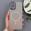 قاب گوشی Galaxy A12 - M12 سامسونگ طرح مگ سیف سخت مات با دور ژله‌ای و محافظ لنز