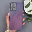 قاب گوشی Redmi Note 12S شیائومی طرح مگ سیف سخت مات با دور ژله‌ای و محافظ لنز