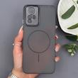 قاب گوشی Redmi Note 12S شیائومی طرح مگ سیف سخت مات با دور ژله‌ای و محافظ لنز