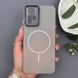 قاب گوشی Redmi Note 12S شیائومی طرح مگ سیف سخت مات با دور ژله‌ای و محافظ لنز