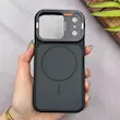 قاب گوشی iPhone 17 Pro Max آیفون لوکس اورجینال Hard Case مات مگ سیف دار یونیک کیس دولرو Dulero Shock Proof مشکی