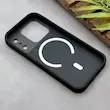 قاب گوشی iPhone 17 Pro Max آیفون لوکس اورجینال Hard Case مات مگ سیف دار یونیک کیس دولرو Dulero Shock Proof مشکی کد 1002887