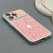 قاب گوشی iPhone 15 Pro Max آیفون پلنگی محافظ لنزدار شیشه ای صورتی کد 1002293