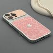 قاب گوشی iPhone 16 Pro Max آیفون پلنگی محافظ لنزدار شیشه ای صورتی کد 1002296
