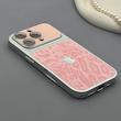 قاب گوشی iPhone 16 Pro آیفون پلنگی محافظ لنزدار شیشه ای صورتی کد 1002297