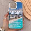 قاب گوشی iPhone 13 Pro Max آیفون So CooL سوکول اورجینال فانتزی دکمه کرومی طرح MIAMI میامی