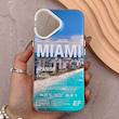 قاب گوشی iPhone 16 آیفون So CooL سوکول اورجینال فانتزی دکمه کرومی طرح MIAMI میامی 