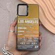 قاب گوشی Galaxy A12 - M12 سامسونگ So CooL سوکول اورجینال فانتزی دکمه کرومی طرح لس آنجلس LOS ANGELES