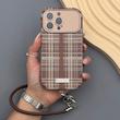 قاب گوشی iPhone 13 Pro آیفون چهارخانه کرومی بنددار Bonne Case
