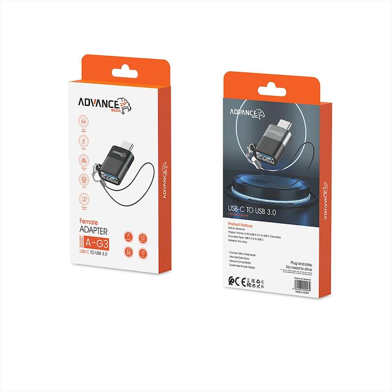 تبدیل Type-C به USB 3.0 Advance Media A-G3 کد 140684