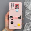 قاب گوشی Galaxy A12 - M12 سامسونگ لدر کیس سیلیکونی فانتزی طرح حیوانات PETCAT