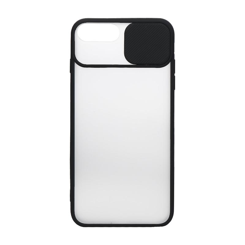 قاب گوشی iPhone 7 Plus - iPhone 8 Plus آیفون طرح پشت مات محافظ لنز دار کشویی مشکی کد E4-181612