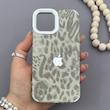قاب گوشی iPhone 13 - iPhone 14 آیفون پلنگی جیر ژله ای دور سیلور
