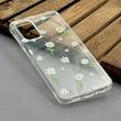 قاب گوشی Galaxy A15 سامسونگ شفاف پشت طلقی شیشه‌ای دور ژله ای طرح گل بابونه کد 1002740
