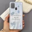 قاب گوشی Galaxy A21S سامسونگ براش و لیزری فانتزی طرح پروانه کیوت