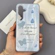 قاب گوشی Galaxy S24 FE سامسونگ براش و لیزری فانتزی طرح پروانه کیوت