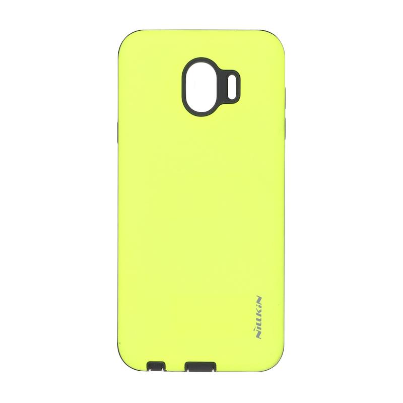 قاب گوشی Galaxy J4 2018 - J400 سامسونگ طرح ضد ضربه Nillkin دو تیکه سبز فسفری با محافظ سوکت شارژ