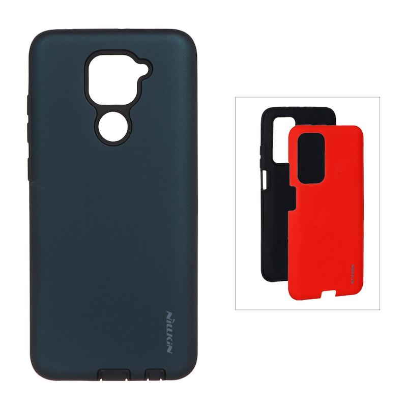 قاب گوشی Redmi Note 9 - Redmi 10X شیائومی طرح ضد ضربه Nillkin دو تیکه سبز کله غازی با محافظ سوکت شارژ
