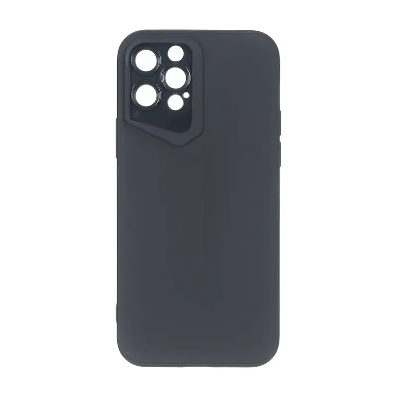 قاب گوشی iPhone 12 Pro Max آیفون سری Porsche Design سیلیکونی ژله ای محافظ لنز دار مشکی