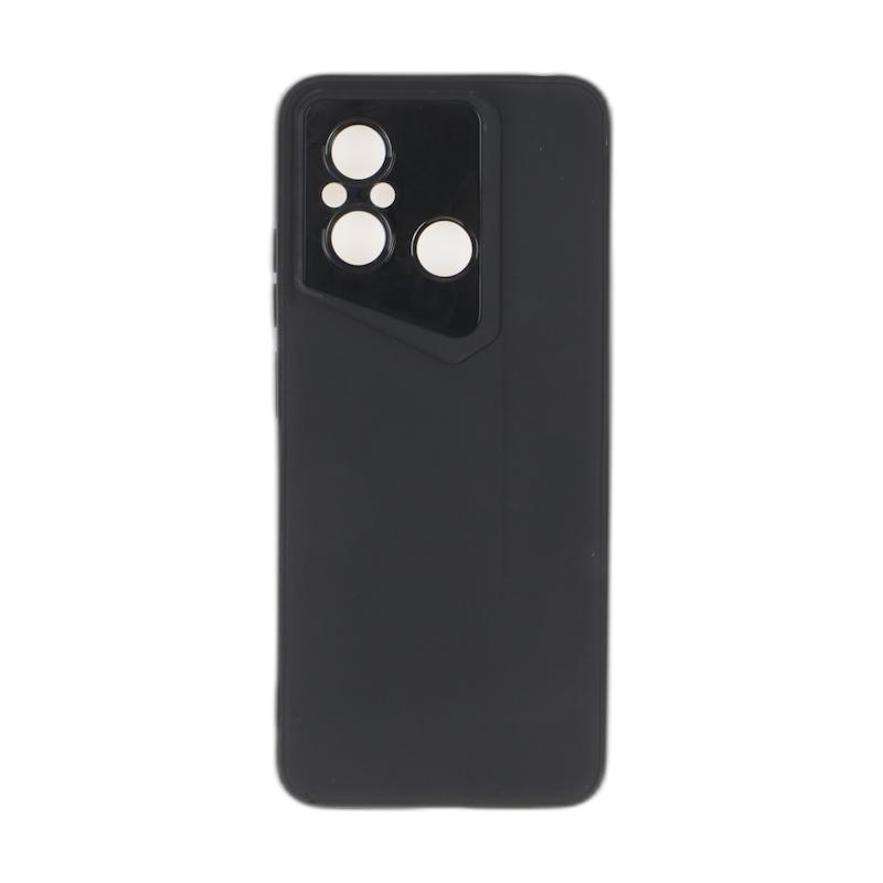 قاب گوشی Redmi 12C - Poco C55 - Redmi 11A شیائومی سری Porsche Design سیلیکونی ژله ای محافظ لنز دار مشکی