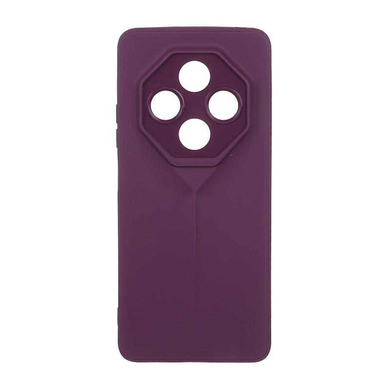 قاب گوشی Redmi 14C - Poco C75 - Redmi A4 شیائومی Porsche Design سیلیکونی ژله ای محافظ لنز دار بنفش کد E69-181811