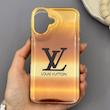 قاب گوشی iPhone 16 آیفون لیزری لاکچری طرح لویی ویتون LV پشت برجسته
