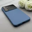 قاب گوشی Galaxy A34 سامسونگ سیلیکونی Camera Lens زیر بسته طرح 17 SERIES محافظ لنز دار آبی