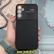 قاب گوشی Galaxy A15 سامسونگ سیلیکونی Camera Lens زیر بسته طرح 17 SERIES محافظ لنز دار مشکی